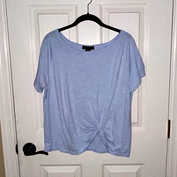 Sanctuary Light Blue Tie Detail Tee - Picture 6 of 6